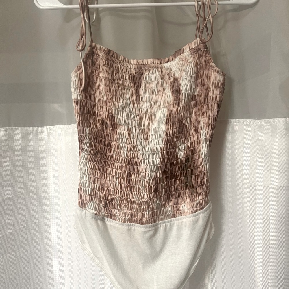 Le Lis textured tank body suit Small